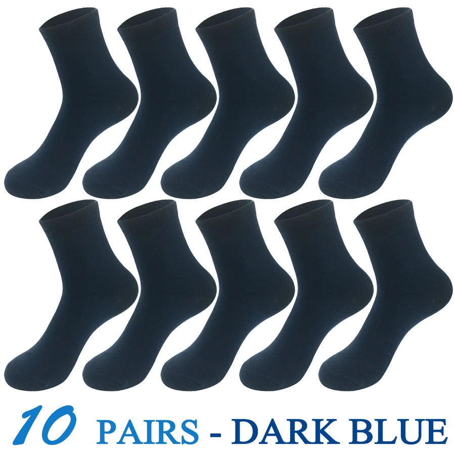 5 Pairs/Lot Socks Men Cotton Dress Wedding Black Grey White Brand Fashion Meias Male Breathable Casual Long Sock Gift 2024 New.
