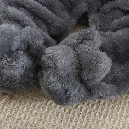 Herbst und Winter Neue Baby Plüsch Klettern Kleidung Baby Warme und Dicke Cartoon Hund Kaninchen Nette Baumwolle Kleidung für 0-2 jahre