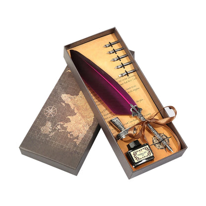 Retro Vintage Kalligraphie Feder Dip Stift Brunnen Stifte Schreiben Tinte Set Kreative Schreibwaren Quill Stift Kunst Liefert Handwerk Geschenke