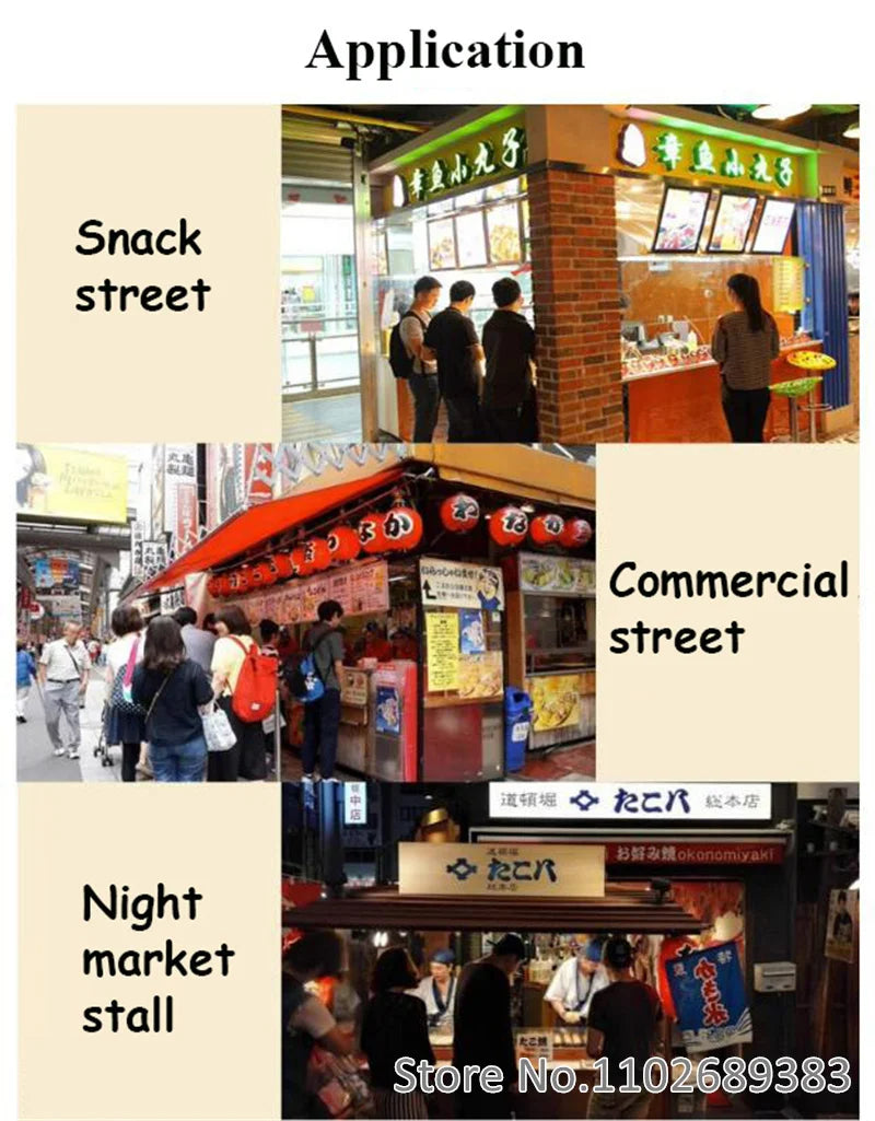 Commercial 28 Holes Takoyaki Maker Machine Electric or Gas Non-stick Waffle Balls Baker 40MM Round Fish Ball Making Machine.