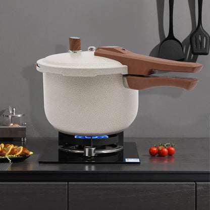 7L 24cm 80kPa Stainless Steel Pressure Cooker Beige Pressure Cooker For Cooking Kitchen Pot For Homes Fast Restaurants Hotels