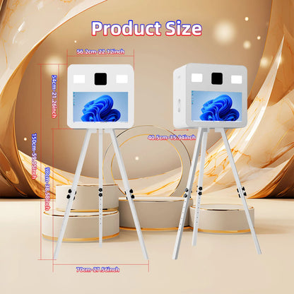 21.5 Inch Portable Camera Touch Screen Dslr Photo Booth Selfie Photo booth Machine  for ds620 RX1 525L QW410  Wedding Party.