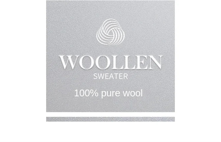 2025 100% Pure Merino Wool Men's Round Neck Pullover Solid Color Plus Size Casual Sweater Autumn And Winter Sports Cashmere Top.