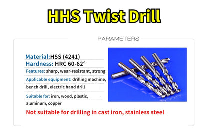 Heißer Verkauf 5,2mm-9,0mm 5 Stücke/10 stücke Bohrer HSS HSS Stahl Bohrer Bits set Werkzeug Hohe Qualität Elektrische Power Werkzeuge Bohrer
