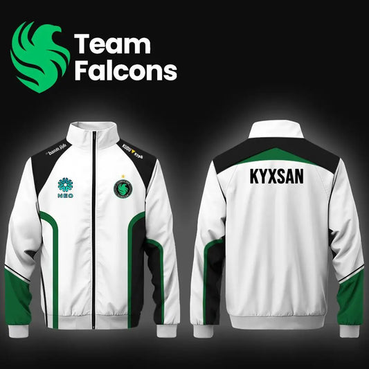 Men's And Women's Customizable Esports Jackets Team Falcons Long-Sleeve Autumn/Winter Uniforms CS2 NiKo m0NESY Training Jersey.