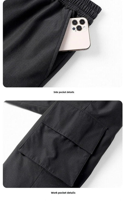 Winter Down Pants Men's Casual Waterproof Zipper Pocket Thick 90% Duck Down Cargo Pants Male Jogger Outdoor Warm Sports Pants