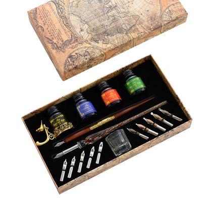 Dip Pen Füllfederhalter Stern Sternenhimmel Glas Kalligraphie Tintenstift Briefpapier Geschenk.