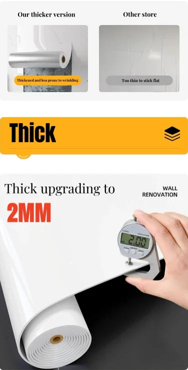 1 roll 40cm thick foam marble wallpaper waterproof and antifouling wall sticker self-adhesive wallpaper bedroom decoration