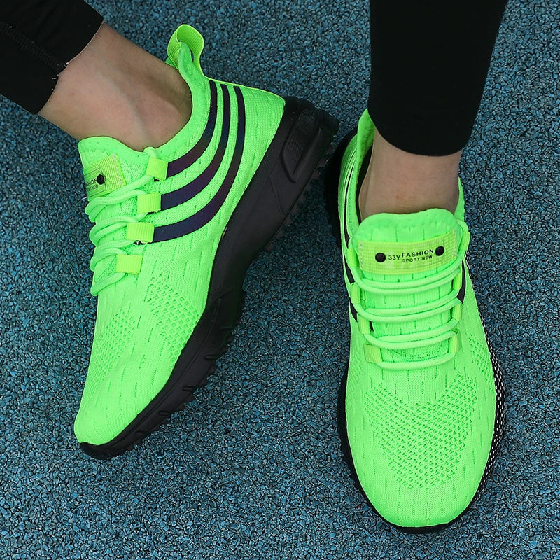 Brand Sports Shoes Breathable Mesh Running Shoes Men's Shock-absorbing Cushion Sports And Leisure Shoes Sneakers For Sale.