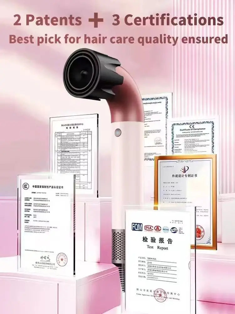 Ion Hair Dryer Professional Super Ionic Hairdryer Woman Electric Barber Blower Leafless Dry Machine
