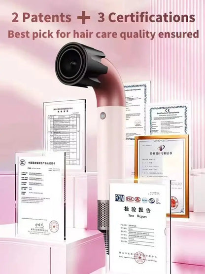 Ion Hair Dryer Professional Super Ionic Hairdryer Woman Electric Barber Blower Leafless Dry Machine