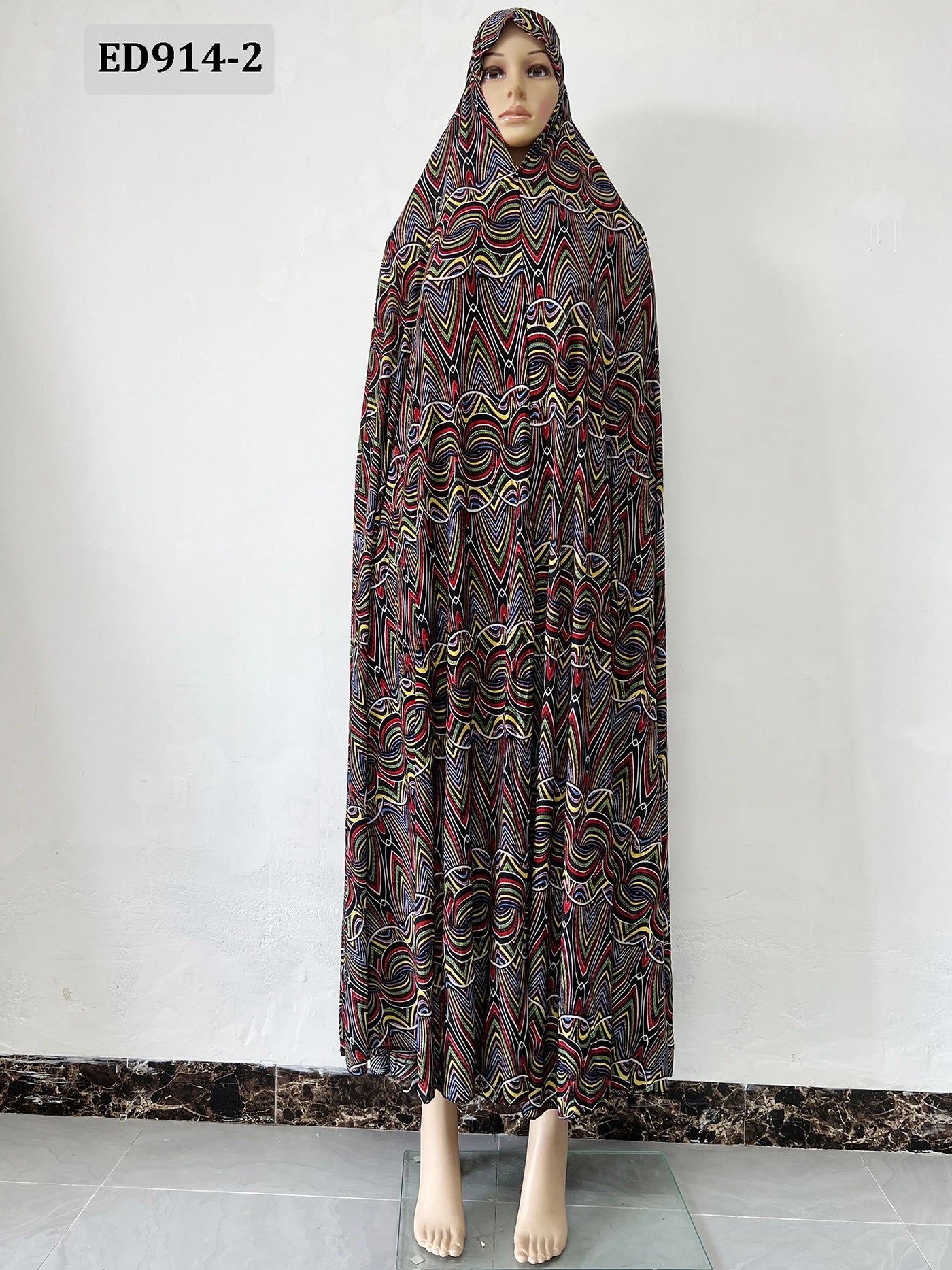 6XL  Muslim Womens Hooded Abaya African Sleeveless Prayer Garment Kaftan Dress With Hijab Floral Dubai Saudi Robe Ramadan.