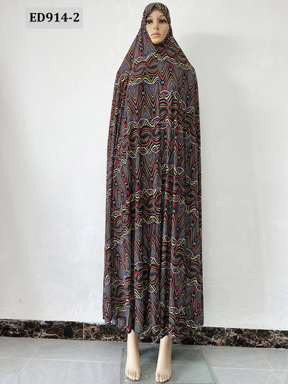 6XL  Muslim Womens Hooded Abaya African Sleeveless Prayer Garment Kaftan Dress With Hijab Floral Dubai Saudi Robe Ramadan.