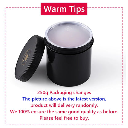 MSHARE 50g/250g Shimmer Pink White Acrylic Gel TPO Free Glitter Shiny Extension Acryl Hard Gel Nails Sculpting Construction