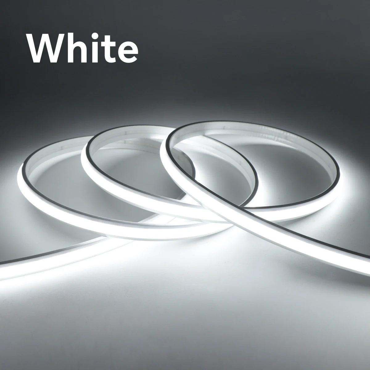 24V COB Neon Strip Light 280LEDs/M Solid Silicone Gel Tube With Dimmable Touch & Hand Sweep Motion Sensor Switch Waterproof Tape.