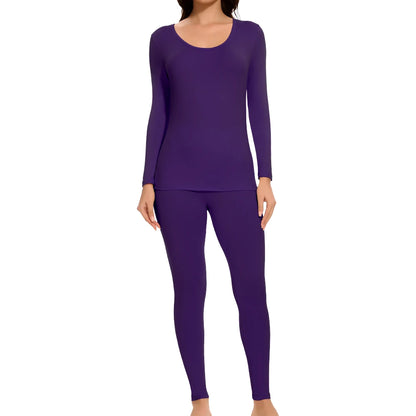 Thermal Underwear Women Autumn Winter Under Layer Clothes New Warm Pajamas Sets for Female 2 Pieces Long John Top Legging