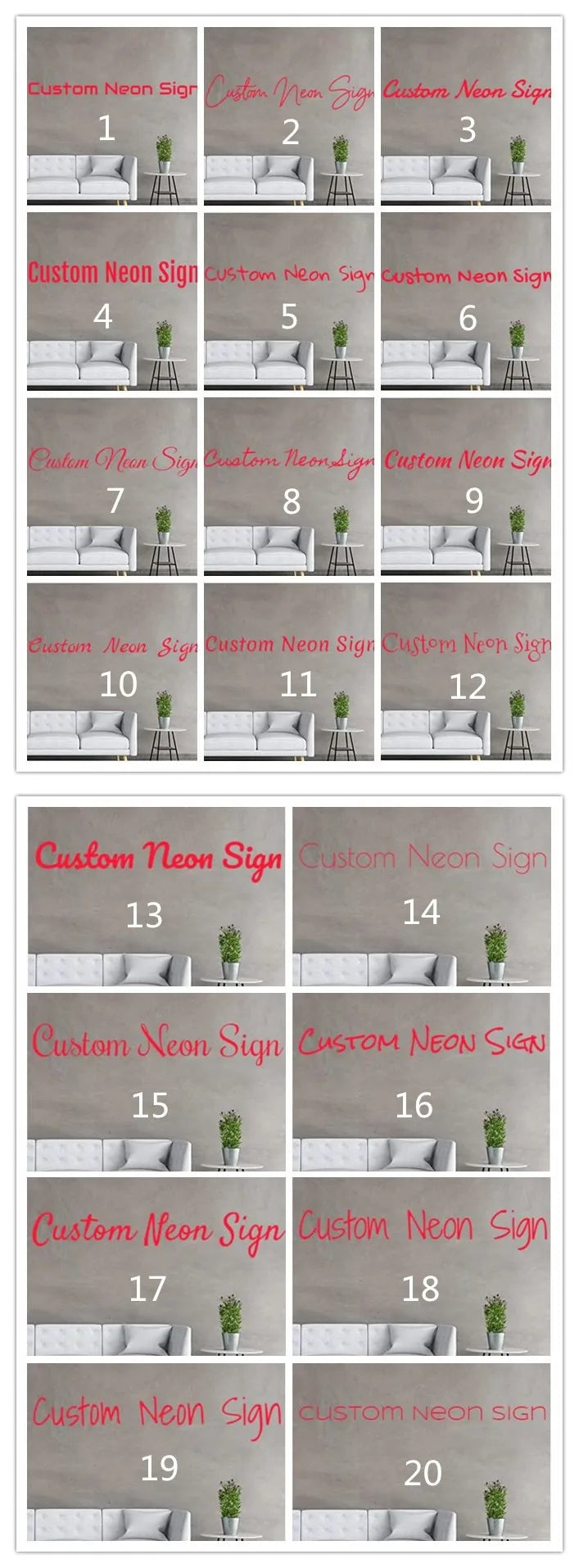 Custom Neon Sign Big Size LED Neon Light Wall Decor for Home Business Events Customizable Neon Name Signs for Room Decoration.