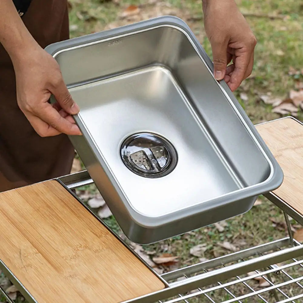 Small Kitchen Sink Stainless Steel Single Bowl Workstation Laundry Utility Sink Portable Farmhouse Kitchen Sink For Terraces