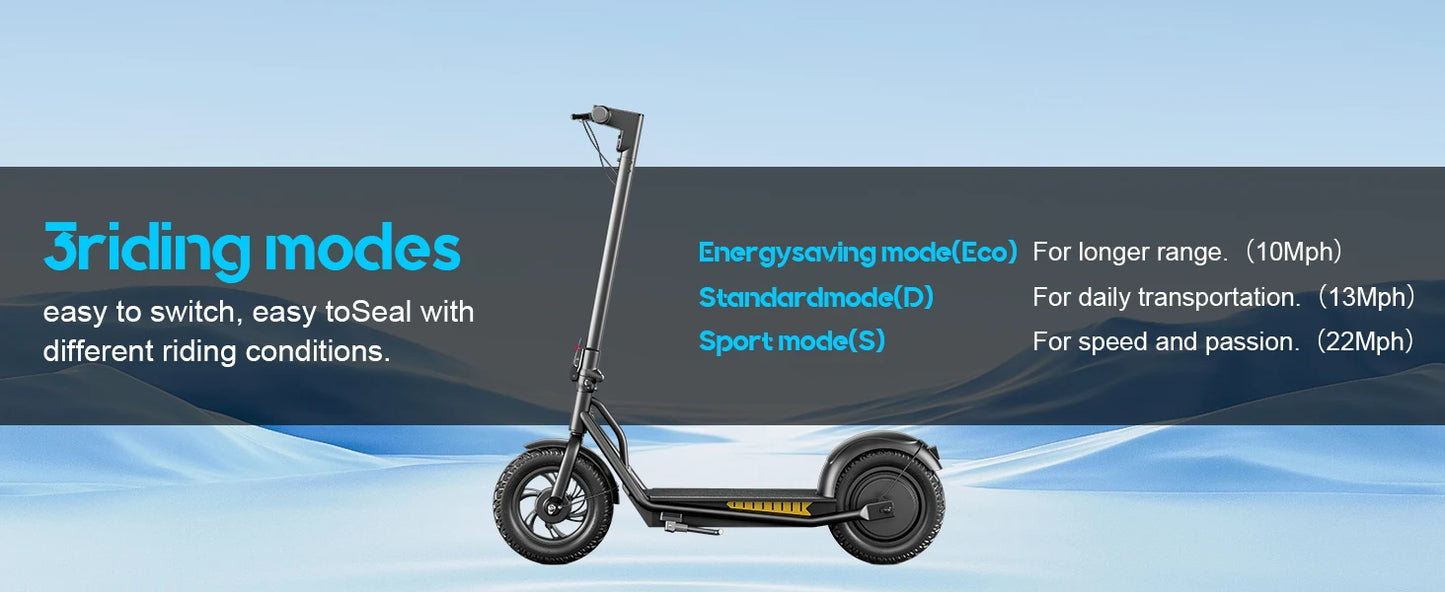 EMOKO A19 City E-Scooter 500W 36V15AH Battery 12 Inch Tires EScooter Adult City Commuter Electric Scooter.