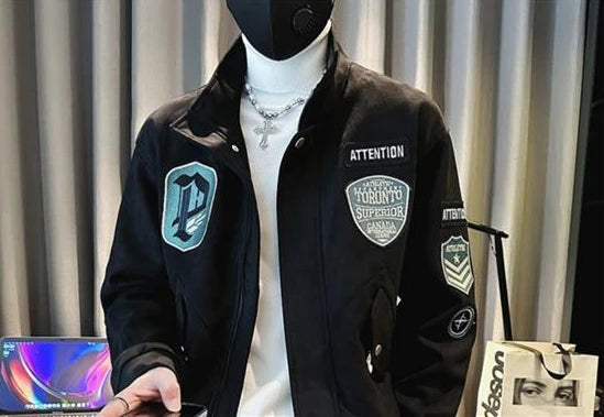 Male Bomber Jackets Stand Collar Short Korean Reviews Many Original Brands Men's Quilted Padded Coats Winter Casual Stylish Work.