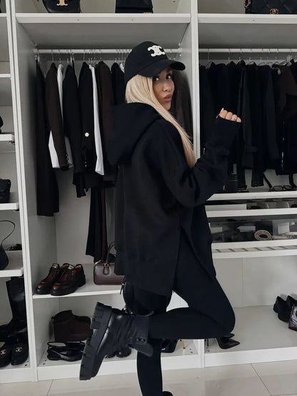 Women 2 Piece Set Hoddies Tracksuit Hooded Top & Pants Set Sweatshirts Suit Trouser Outfits Spring Jogging Sport Y2k Streetwear