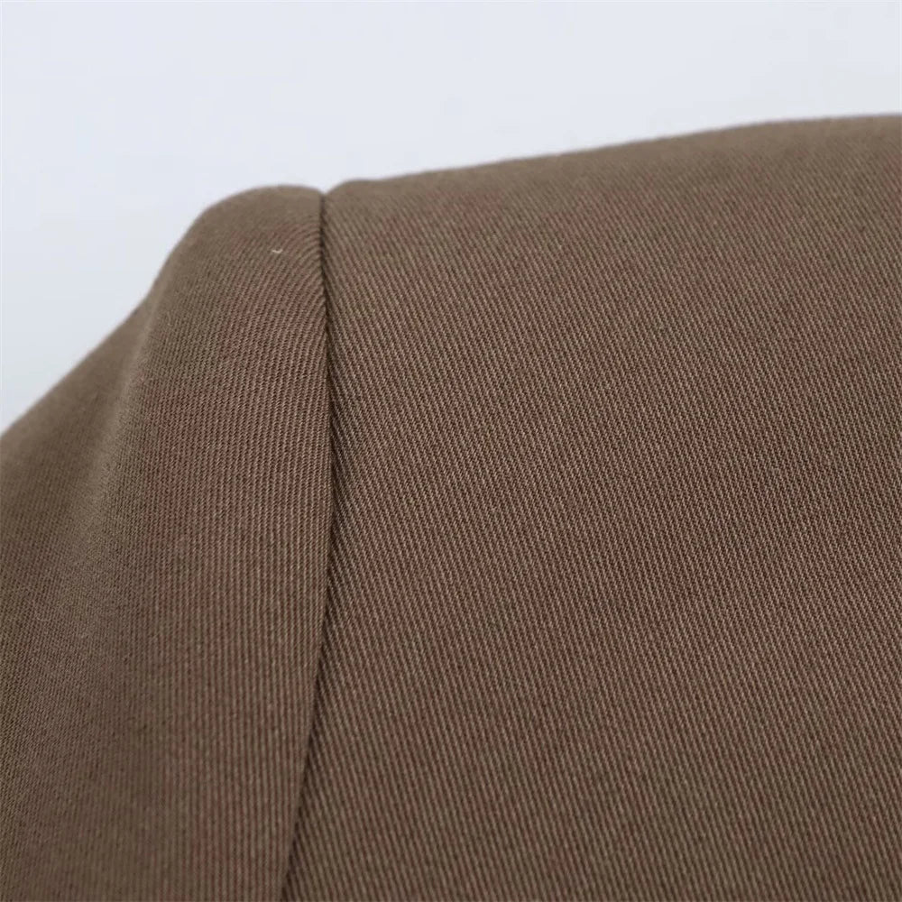 Spring and Summer New Product Women's Wear with Belt Straight Sleeve Casual Suit Coat Waist and Pants Set.