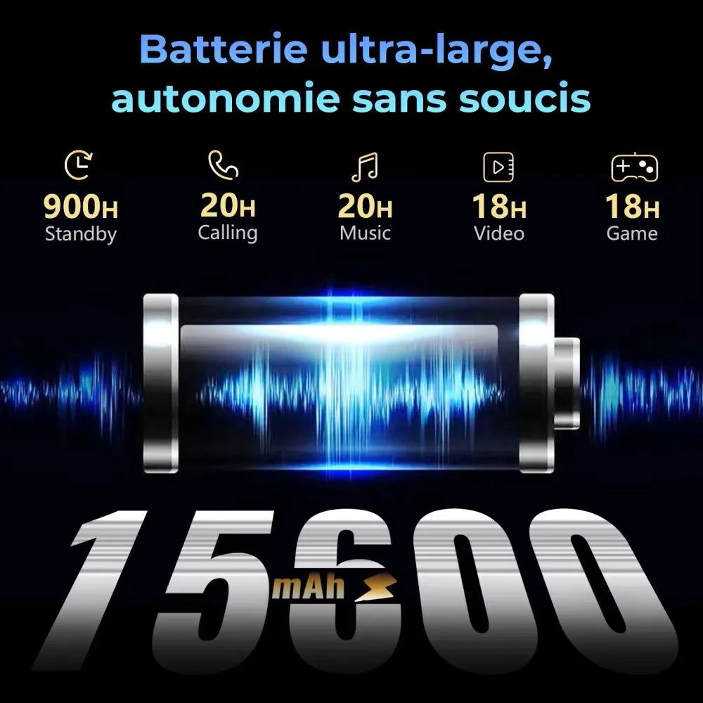 Rugged Tablets HOTWAV R7 12GB(6+6) 256GB 10.1'' 16MP+16MP Android 13.0 15600mAh large battery 20W Dual SIM 4G GPS.