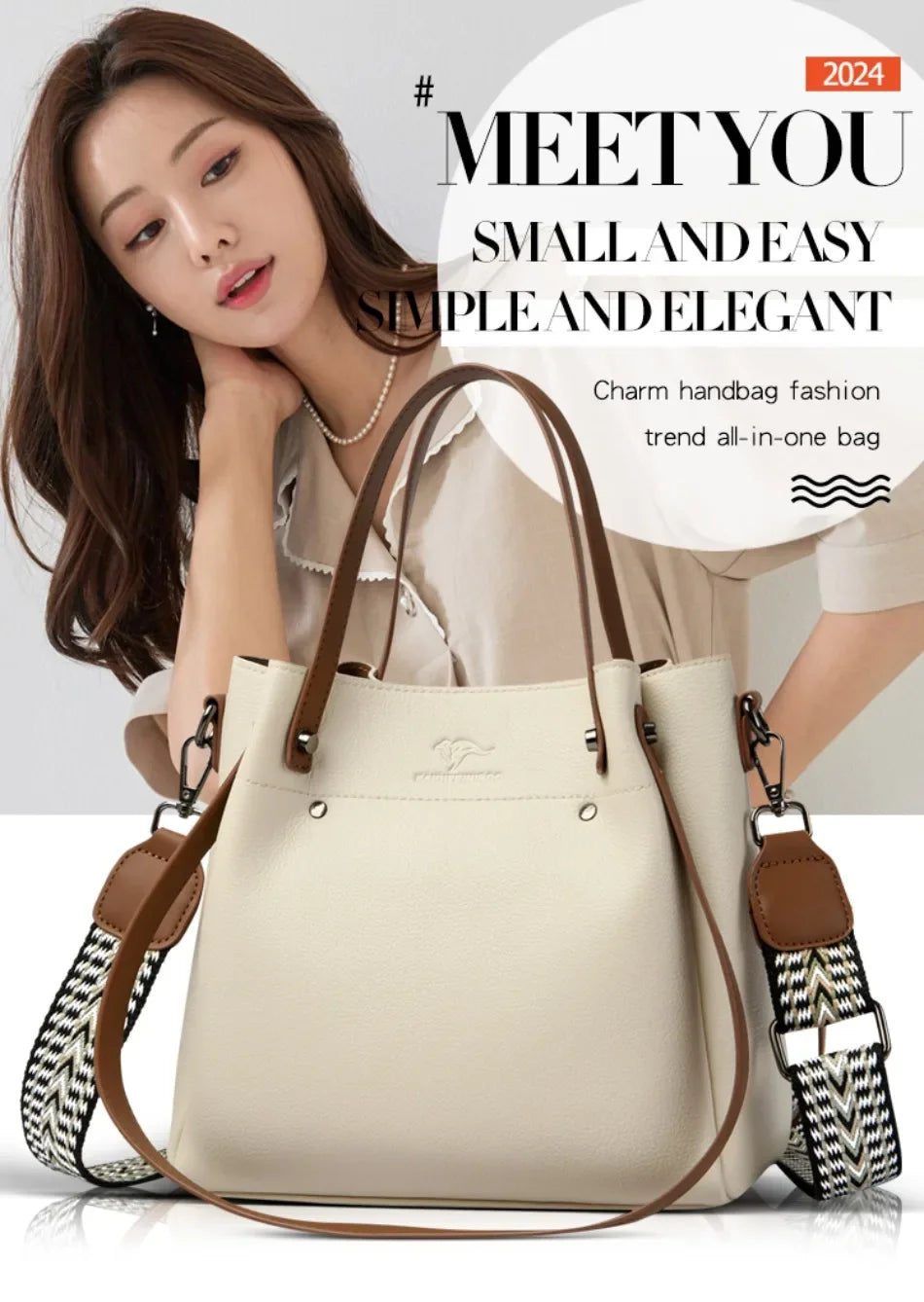 Genuine High Quality Leather Shoulder Crossbody Bags for Women Luxury Handbags Women Bag Large Capacity Soft Tote Messenger Bag.