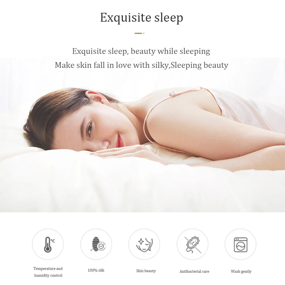 Liv-Esthete Noble 100% Silk Bedding Set Blue Gray Summer Duvet Cover Pillow Case Bed Sheet Quilt Cover Double King Queen Sets.