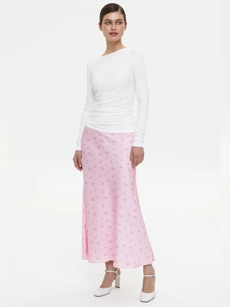 Tossy Summer Printed Fashion Long Skirt For Women High Waist Contrast Patchwork Slim Elegant Party Looks Ladies Y2k Maxi Skirt