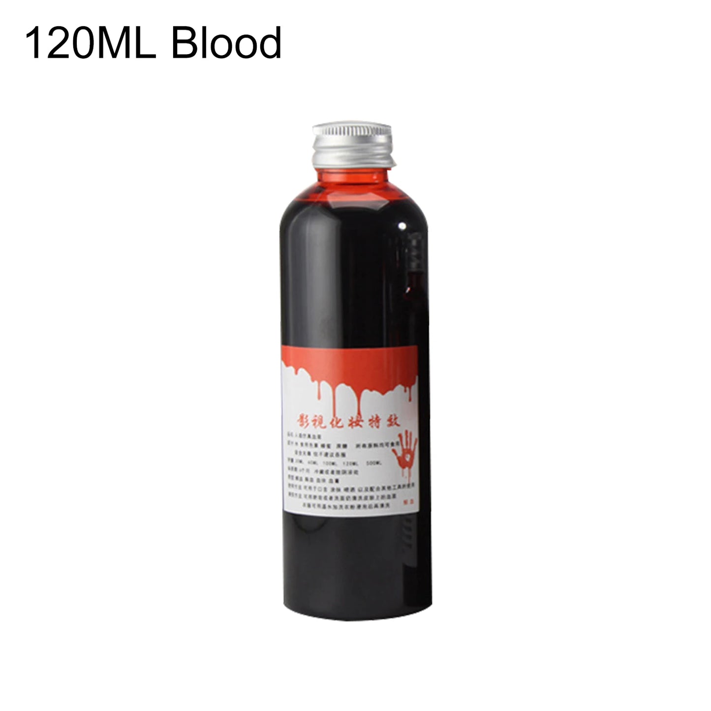 30/120/ml gefälschte Abstrich Blut Flüssigkeit Flasche Bühne Streich Theater Vampire lustige Horror Festival Party DIY Cosplay Requisiten.