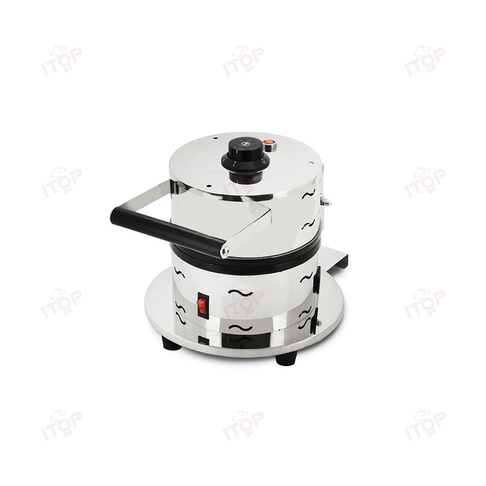 Commercial Burger Ice Cream Bread Maker 10CM Dia. Gelato Press Heating Machine Gelato Panini Press Ice Cream Sandwich Machine.