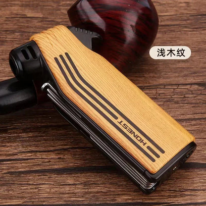 New Multifunctional Special Pipe Machine Oblique Fire Retro Open Fire Lighter Inflatable with Smoke Knife Pressure Stick Scraper.