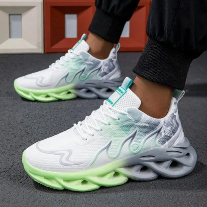 Unisex Running Shoes Men Women Lightweight Mesh Breathable Comfortable Flat Soft Tennis Shoes Summer Lace-up Sneakers Man.