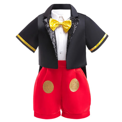 Disney Mickey Minnie Maus Polka Dot Cosplay Baby Mädchen Jungen Kostüm Kinder Maskerade Kleidung Kinder Halloween Karneval Kleid.