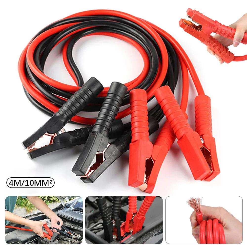 [EU Stock] 4/4.5/6M 2000A/3000A Car Battery Jump Starter Cable Booster Cable Clamps Car Jump Starter Leads Emergency Flame Cord.