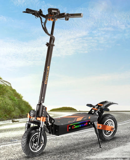 Cheevalry S10 Electric Scooter 2*1600W Motor 52V 33AH Battery Electric Scooter 10 Inch Tires City Commuter Electric Scooter.