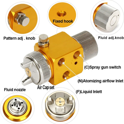 Japan a100 automatische lackier pistole a200 mini sprüh gerät A-100 A-200 lackier pistole pneumatische werkzeuge