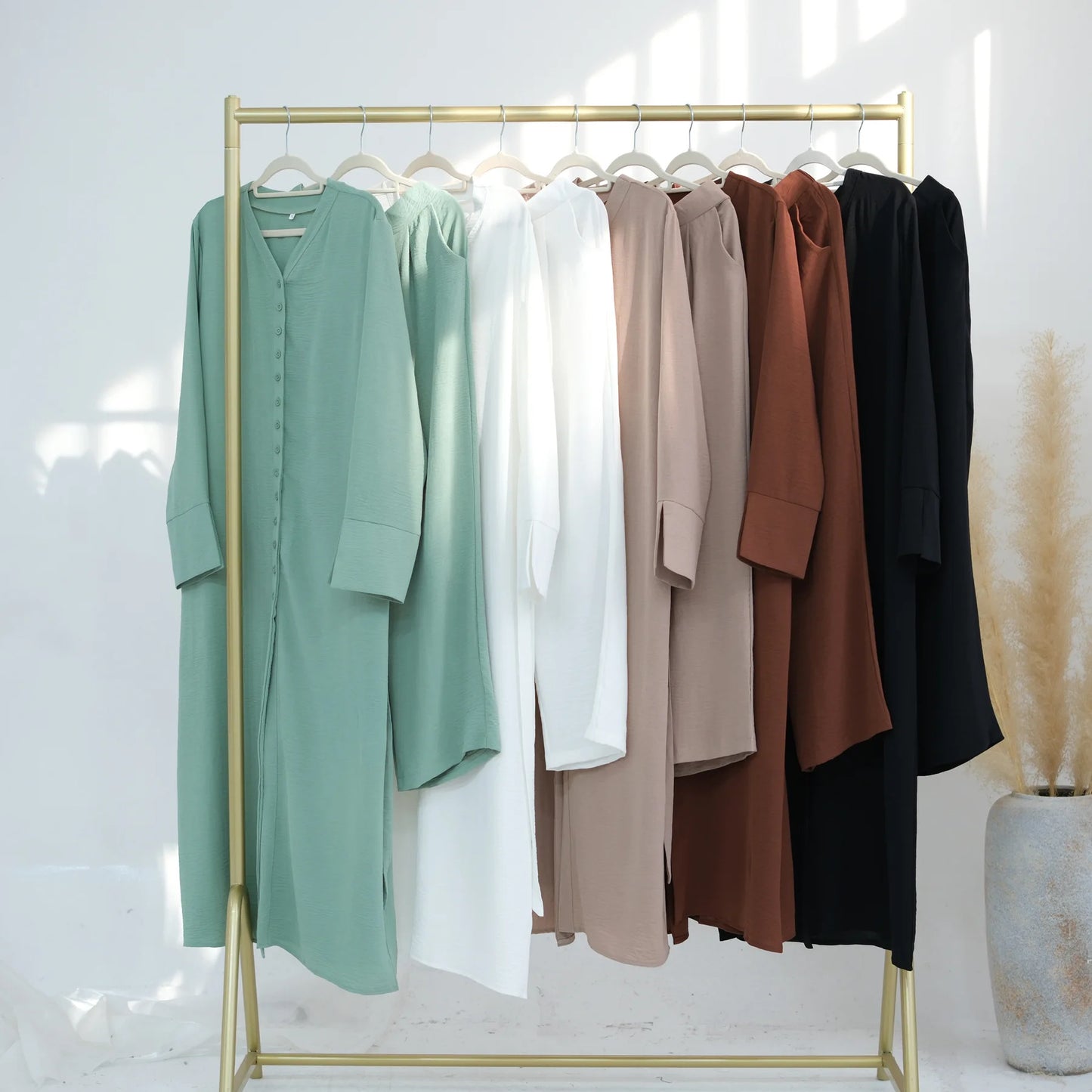 Muslim Abaya Two Piece Muslim Set for Woman Ramadan Dress Islamic.