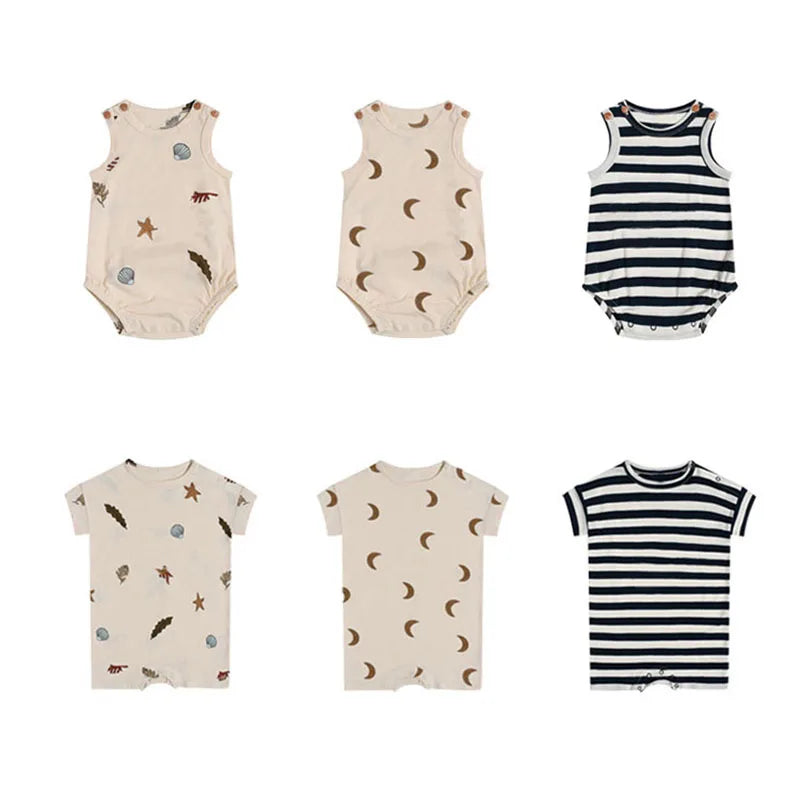 0-24M Newborn Kid Baby Jungen Mädchen Kleidung Drucken Baumwolle Romper Nette Süß Einem Stück Overall Sommer Neue geboren Outfit.