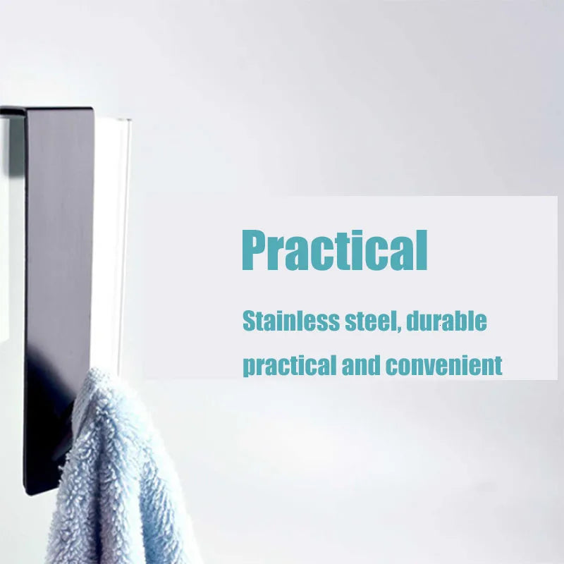 Badezimmer Bademantel Kleiderbügel Halter Haken Edelstahl über Glastür Duschtür Rückseite Dusche S-Form Handtuchhalter