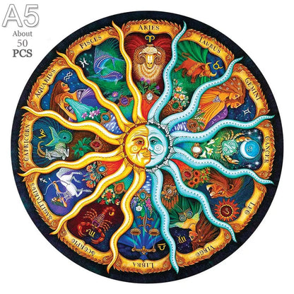 Giraffe Wooden Animal Puzzle Medium Difficulty Wood Jigsaws for Kids Adults Dragonfly Jigsaw Interesting Intelligent Toys