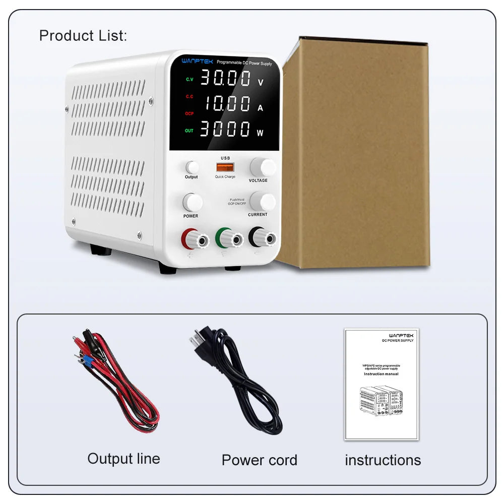 30V 10A 60V 5A DC Lab Power Supply Adjustable DC Power Supply Regulator Switching Power Supply Bench Power Supply 220V/110V.