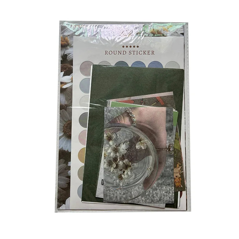 Ins Nordic Retro Wall Decorative Photo Card Stickers Bedroom Art Postcard Decoration DIY Wall Card Stickers Photography Props.