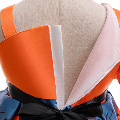 Kleinkind Halloween Kostüm Mädchen Cosplay Hexe Kürbis Skelett Druck Bowknot Kleid Kinder Festival Party Performance Kleidung.