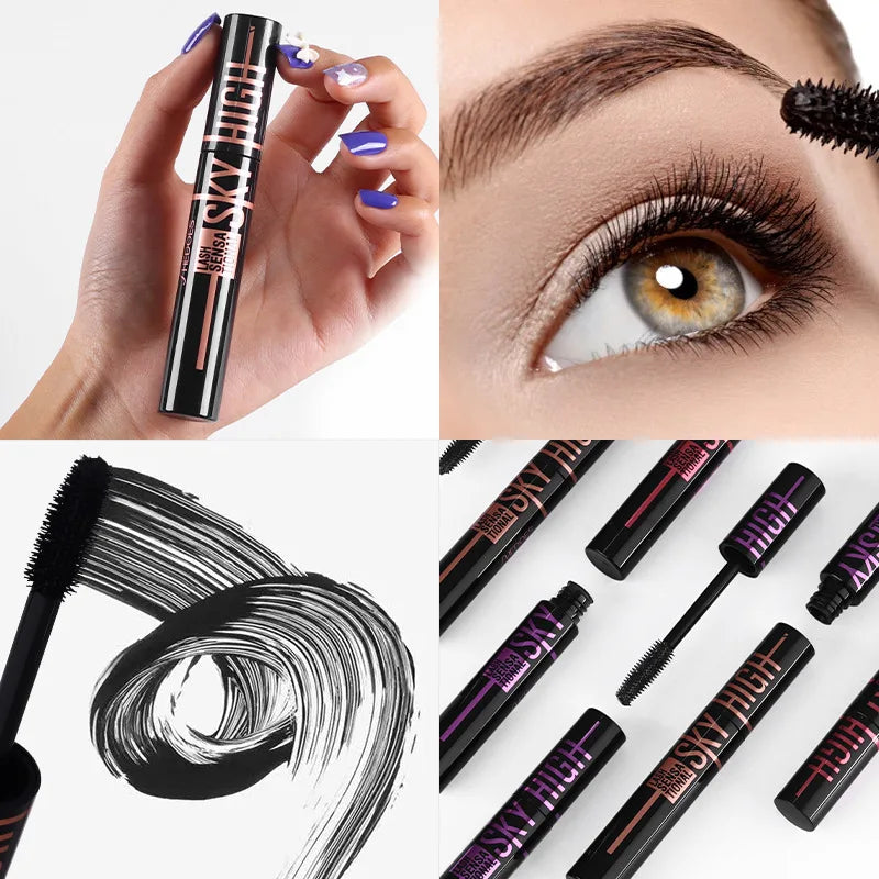 24Pcs Silk Fiber Lash Lengthening Thickening Softer Fuller Lashes Extensions Long-Lasting Smudge-Proof Eyelash Mascara.
