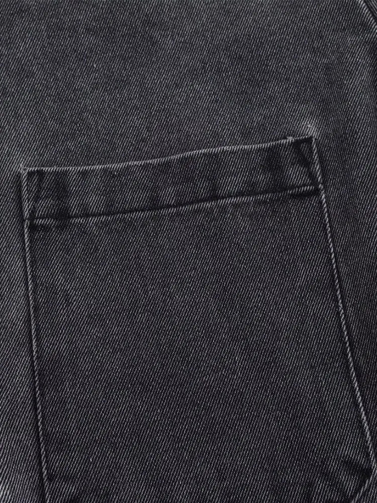 2024 Autumn Jeans Sets Women Turn-down Collar Casual Top Fashion High Waist Streetwear Female Denim Pant Two Piece Set.