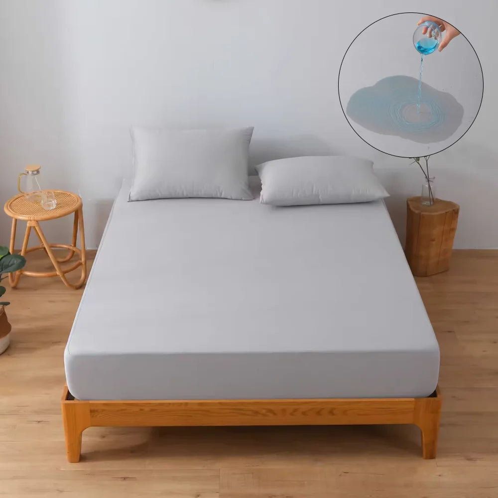 1pc Waterproof Mattress Protector Cover, Ultra-Soft Breathable Knitted Fitted Sheet for Bed, Bedroom Essentials.