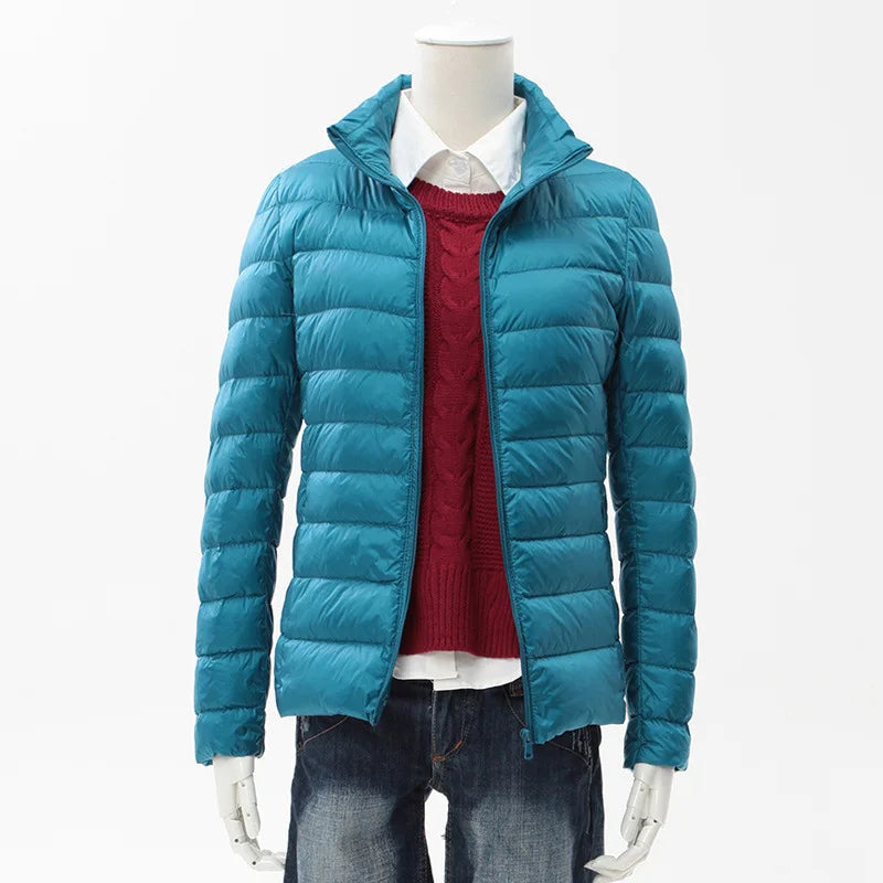 13 Farben Frauen Frühling Puffer Mantel 2023 Neuheiten Ultra Licht Weiße Ente Unten Jacke Koreanische Slim Fit Kurze Parkas.