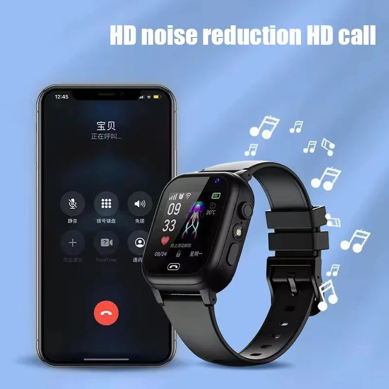 Xiaomi Kids 5G Smart Watch SOS GPS Location Video Call Sim Card Child Camera Waterproof Upgrade 2025For Boys Girls Add Earphone.